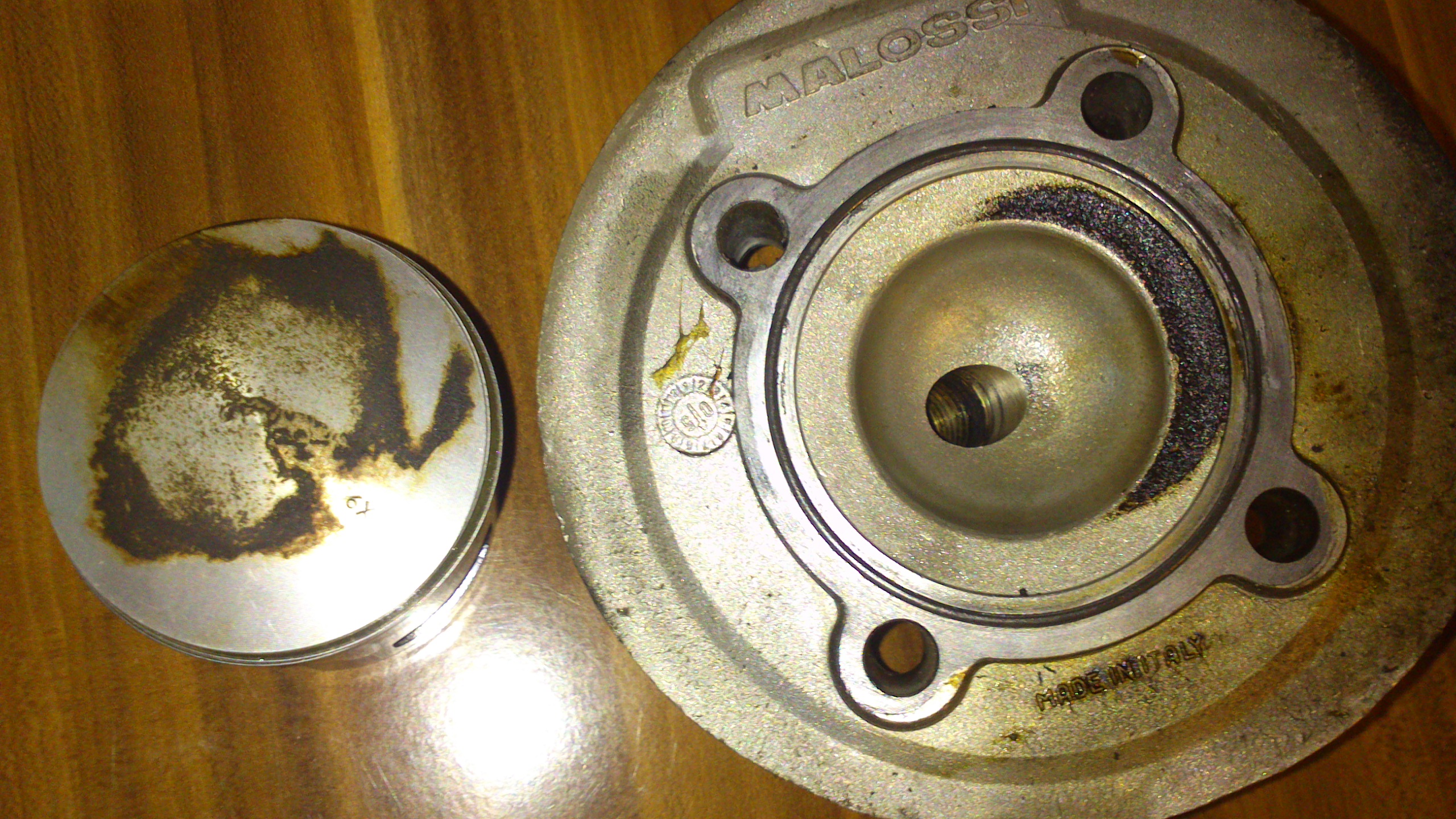 Malossi 139 Kopf+Kolben nach ca.2000km