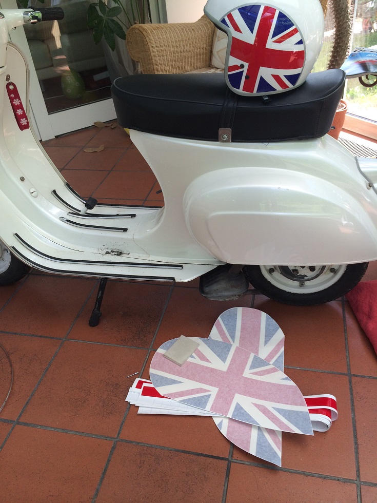 Vespa bekleben50