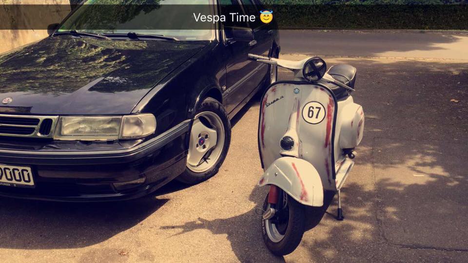 Vespa V50 Cafe Racer