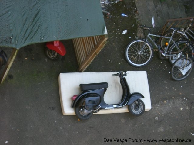 Schlafende Vespa