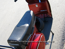 meine '88er Vespa PK50 XL1 (aktuell ohne Gepäckträger unterwegs)